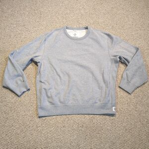 Reigning Champ Crewneck Sweatshirt Mens Large Gray Pullover Athleisure Gym